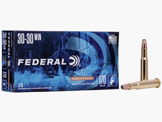 Munición metálica FEDERAL Power-Shok – 30-30 Win. – 170 grains – SP RN