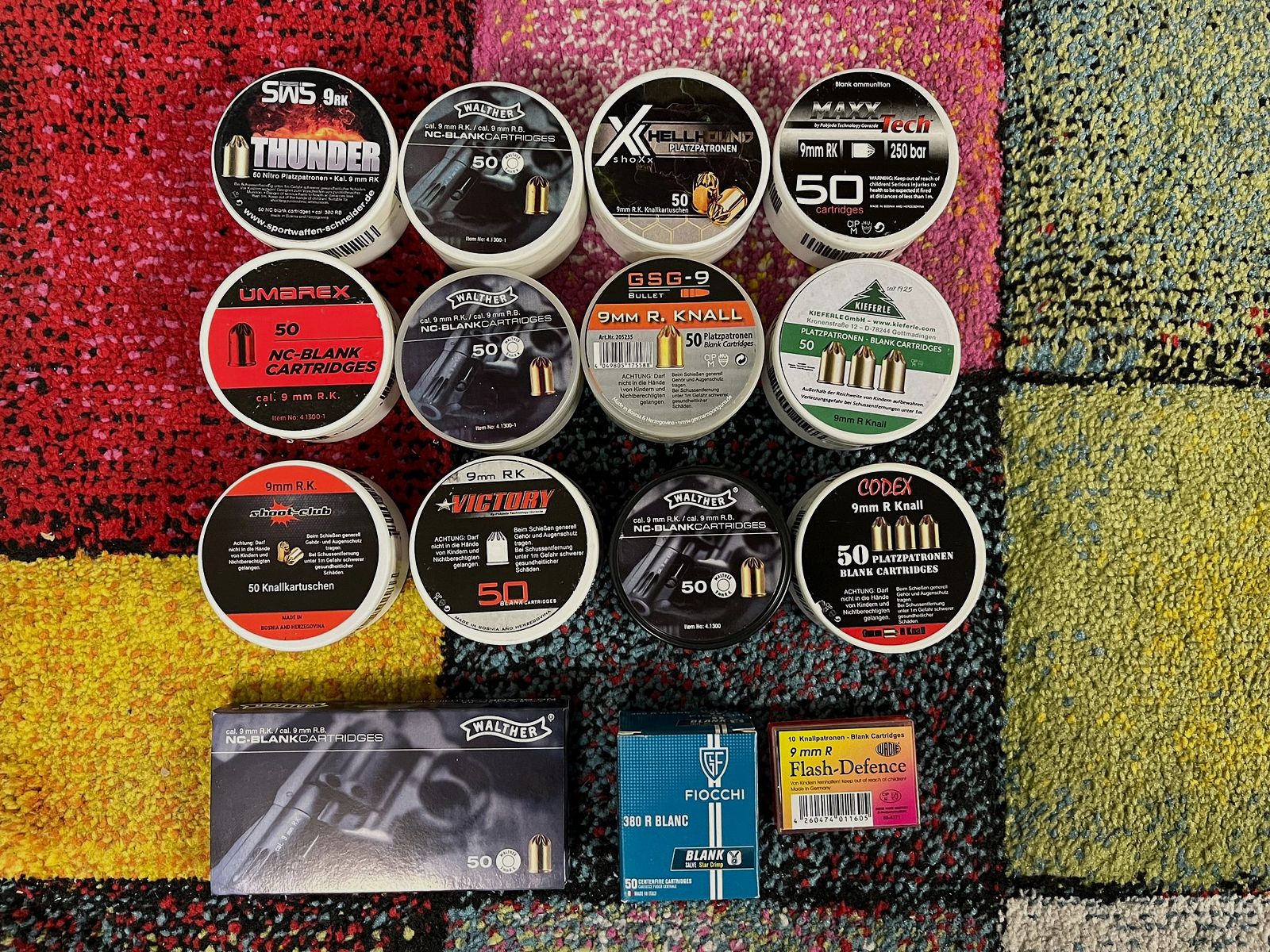 9mm RK Platzpatronen Sammlung