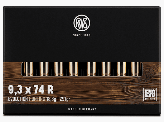 RWS 9,3x74 R EVO 291 gr. - 20 Pzas