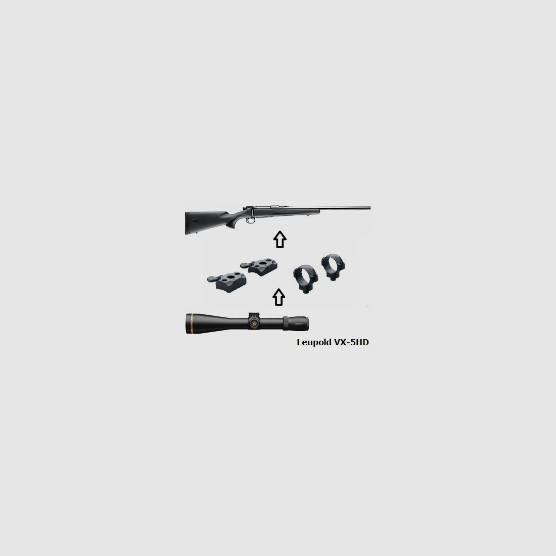 Mauser M18 + Leupold VX-5 HD 3-15x56 + Montage + ... Komplettpaket