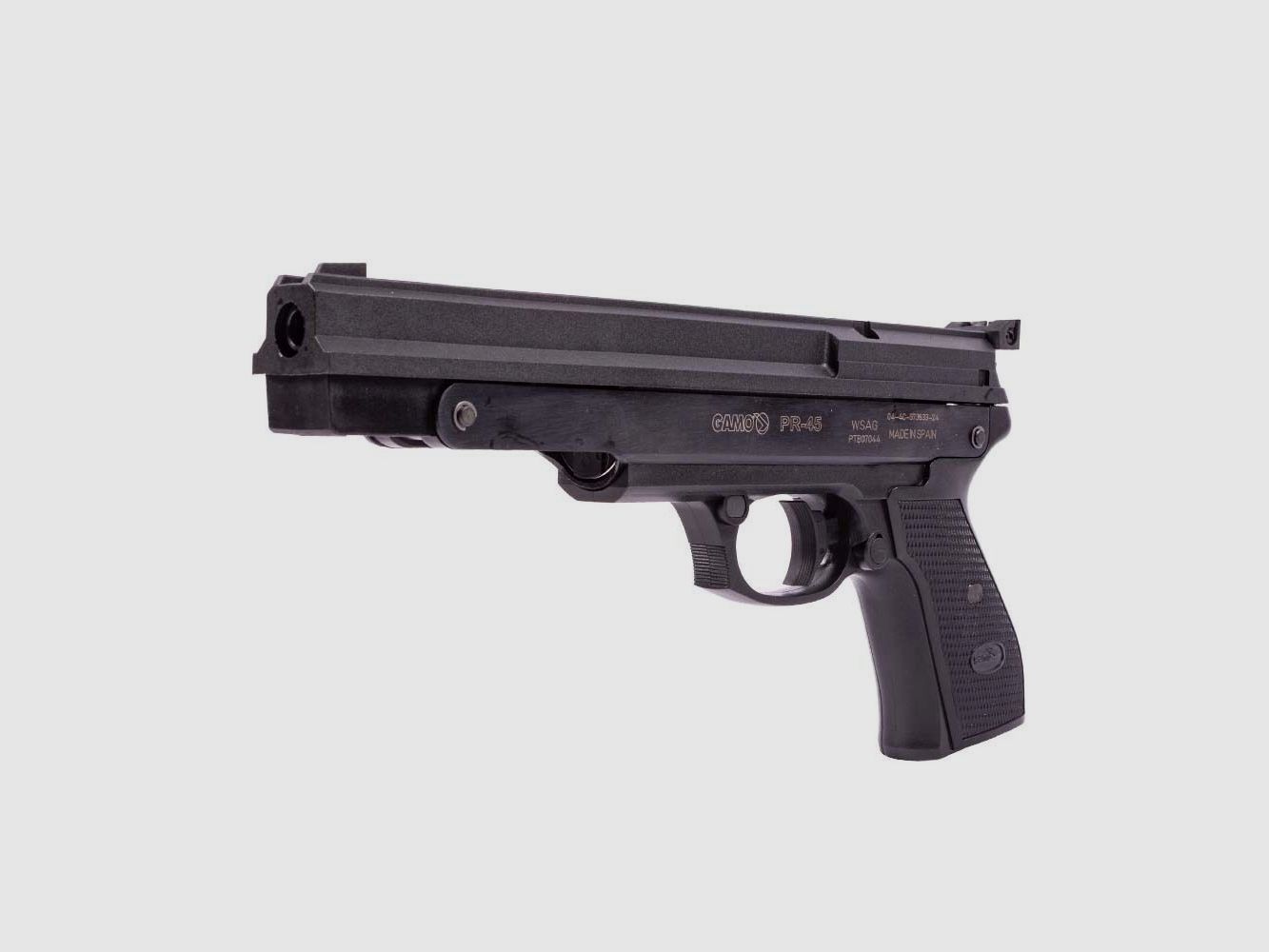 Pistolet à air Gamo PR-45 pré-compression 4,5 mm diabolo noir