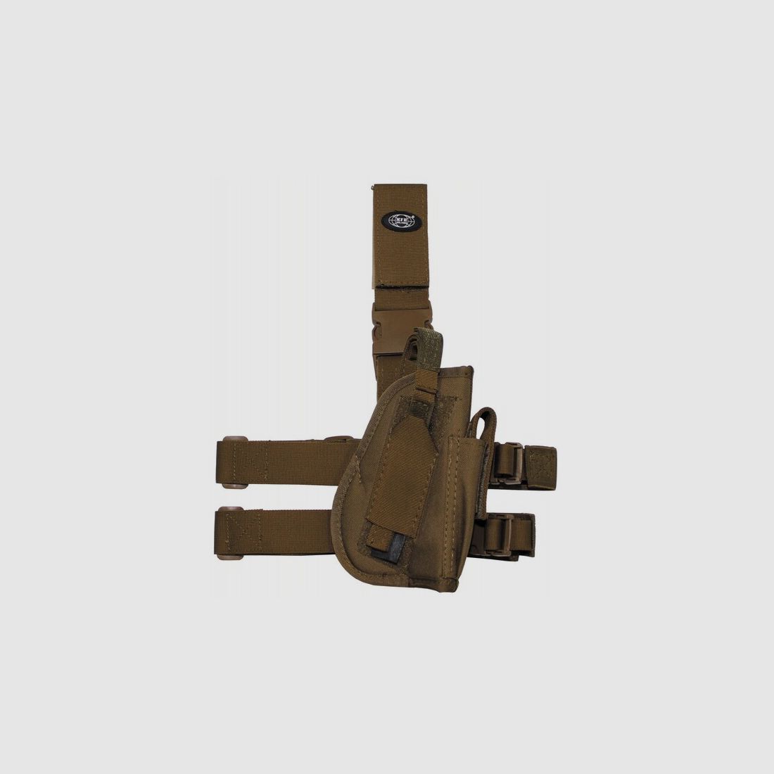 Pistolen Holster f. Kurzwaffe RECHTS Coyote / Beige - Beinholster Futteral