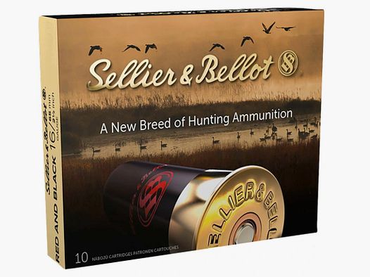 Sellier & Bellot 107458 16/65 Rot/Schwarz 3,0mm 28,4g Schrotmunition 10 Stk.