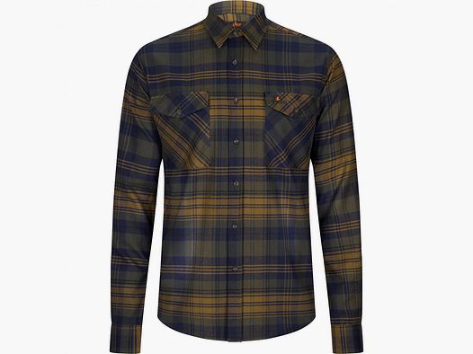 Outdoor Flanell-Hemd Torben Herren (Oliv/Blau)