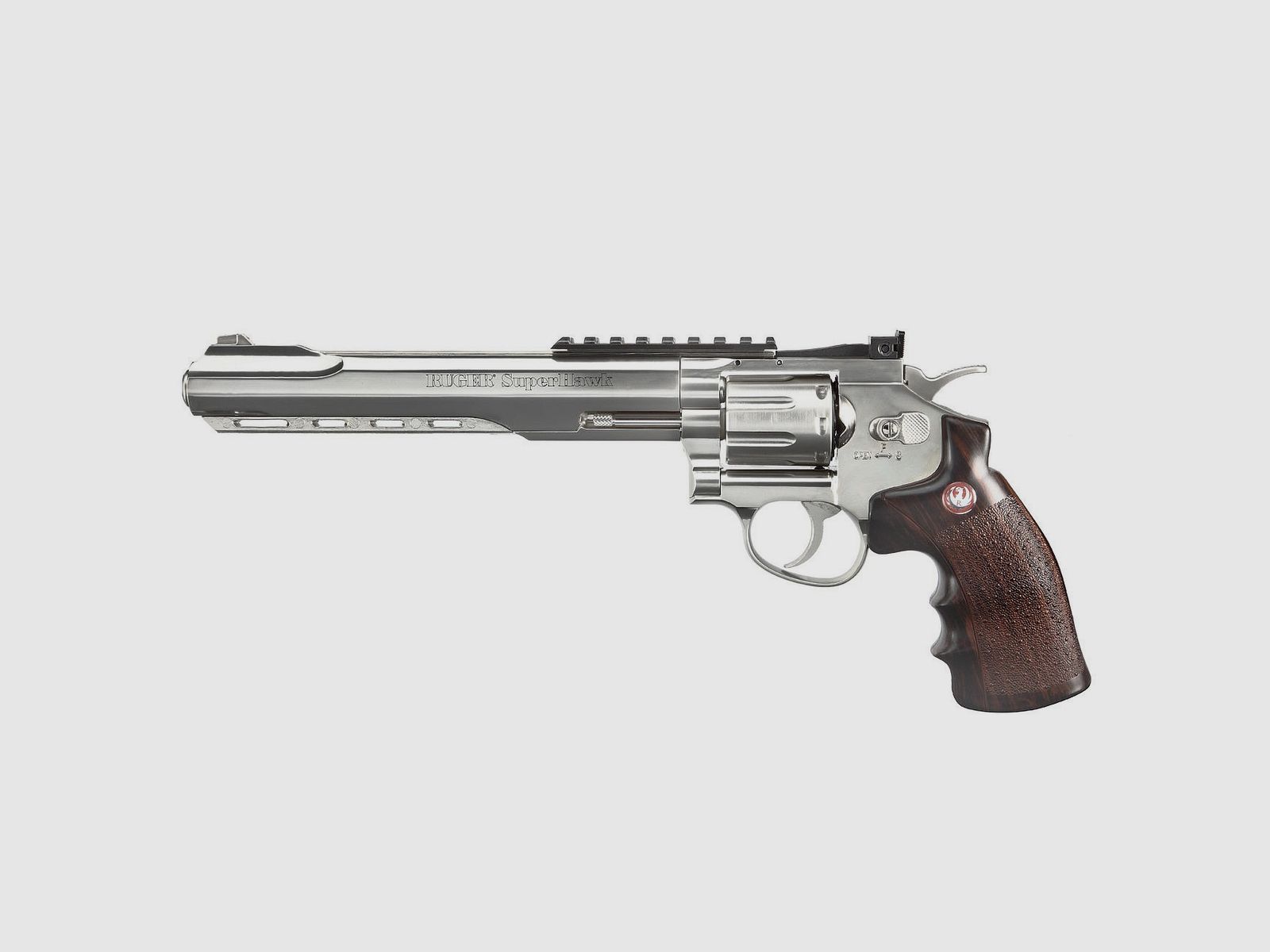 Ruger Super Hawk 8 Zoll 6mm BB CO2 Revolver veerchromt - 4 Joule