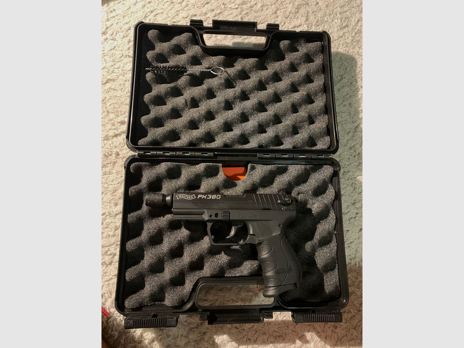 Walther PK380 pistola de fogueo 9 mm PAK – usado – maletín + 78 disparos de munición