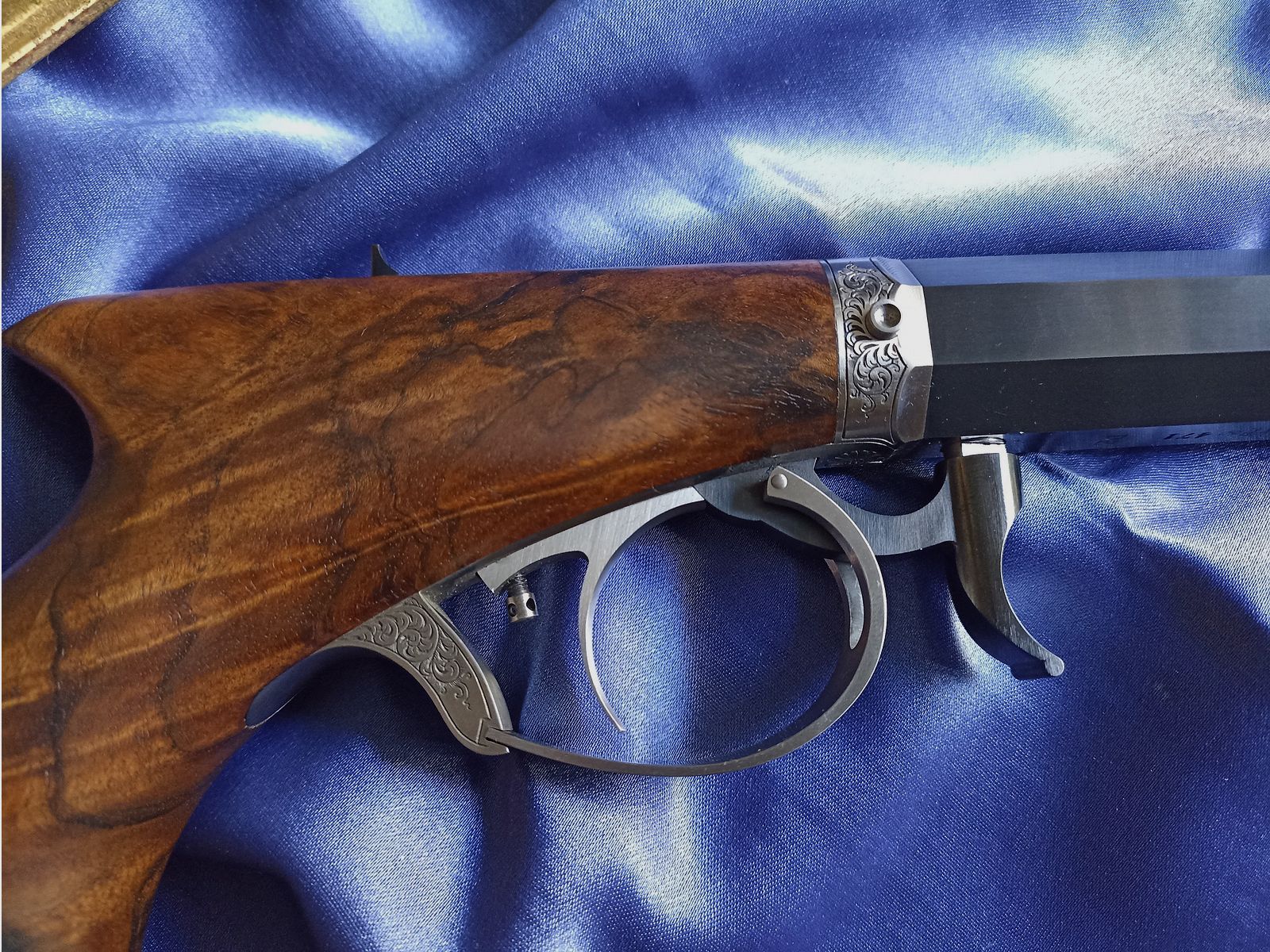 Tilo Dedinski Unterhammerpistool Model Billinghurst Kaliber .36 Voorlader Perkussiepistool