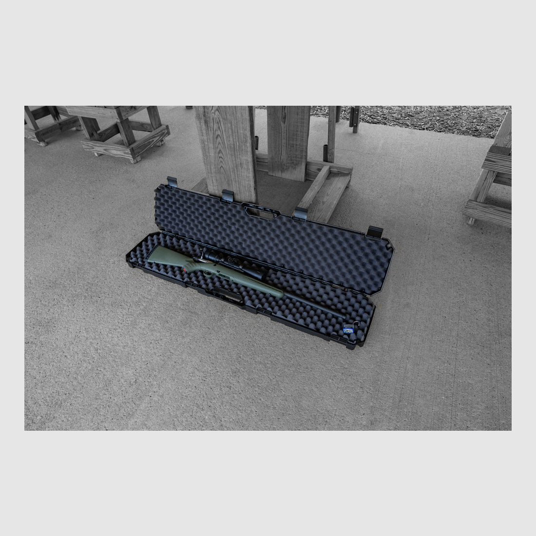 MTM Case-Gard Scoped Rifle Case 51 Custodia per fucili con ottica - 129,5 cm - Nero