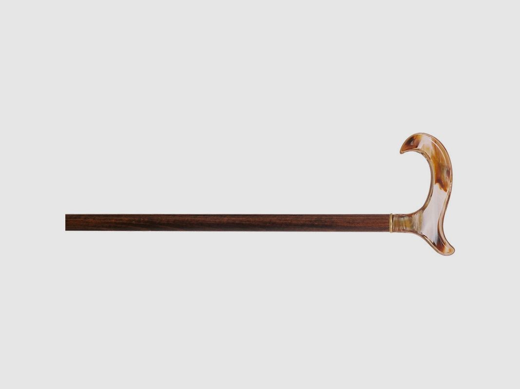Canne Bâton - 980Mm - Hêtre – Plexiglas Marbré - Fayet - F2089