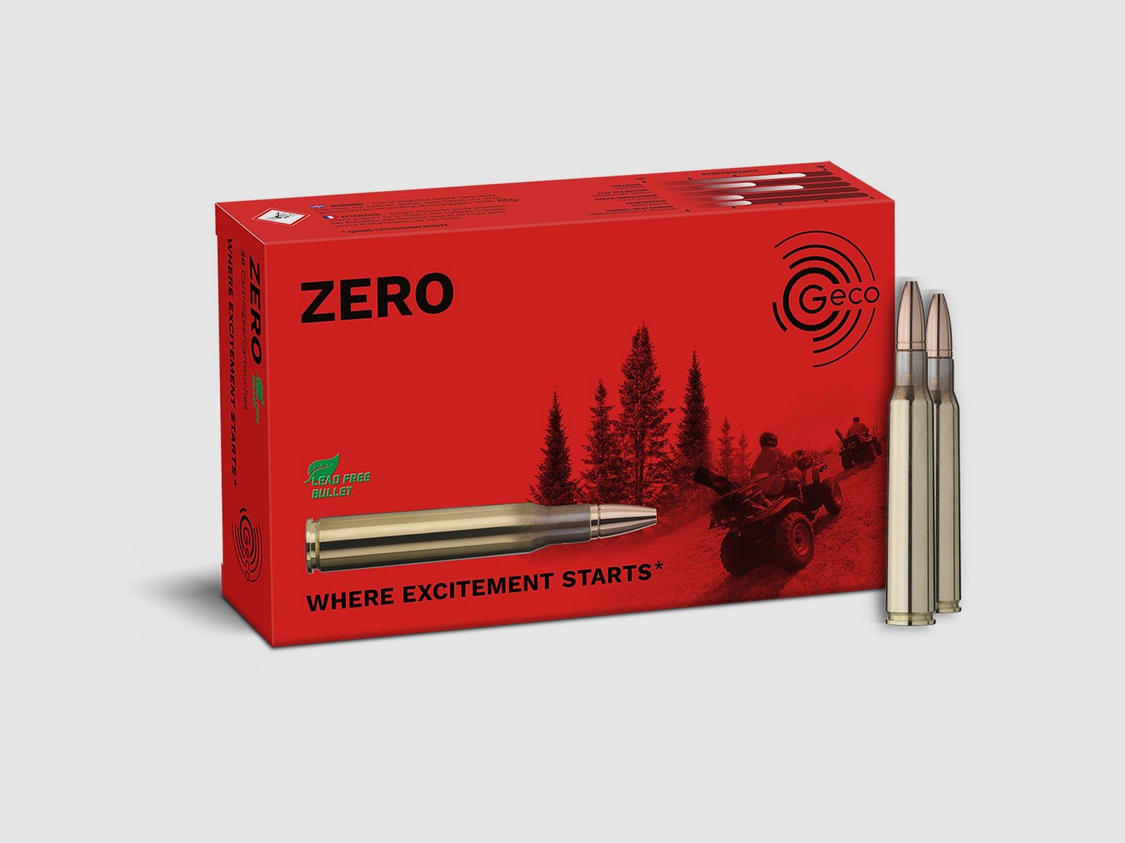 GECO 7x64  ZERO 8,2g Bleifreie Büchsenpatronen