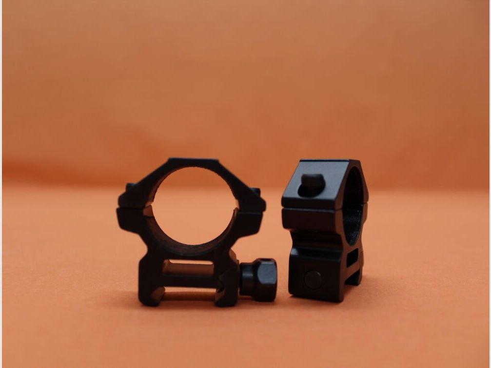 UTG - Leapers UTG Accushot anelli di montaggio 1" bassi (RGWM-25L2) alluminio nero opaco per profilo Picatinny BH=10mm