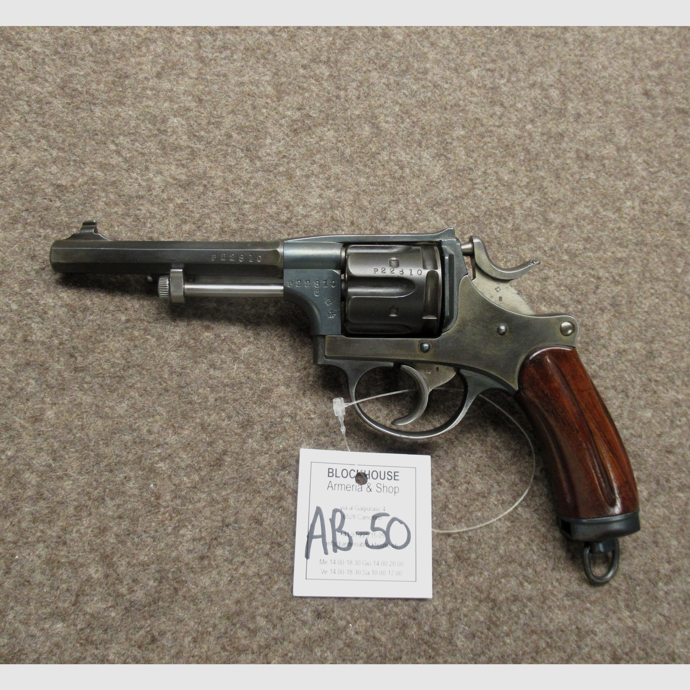 AB-50 Revolver W+F mod. 1882 Kal. 7.5mm, Bild 2 von 5