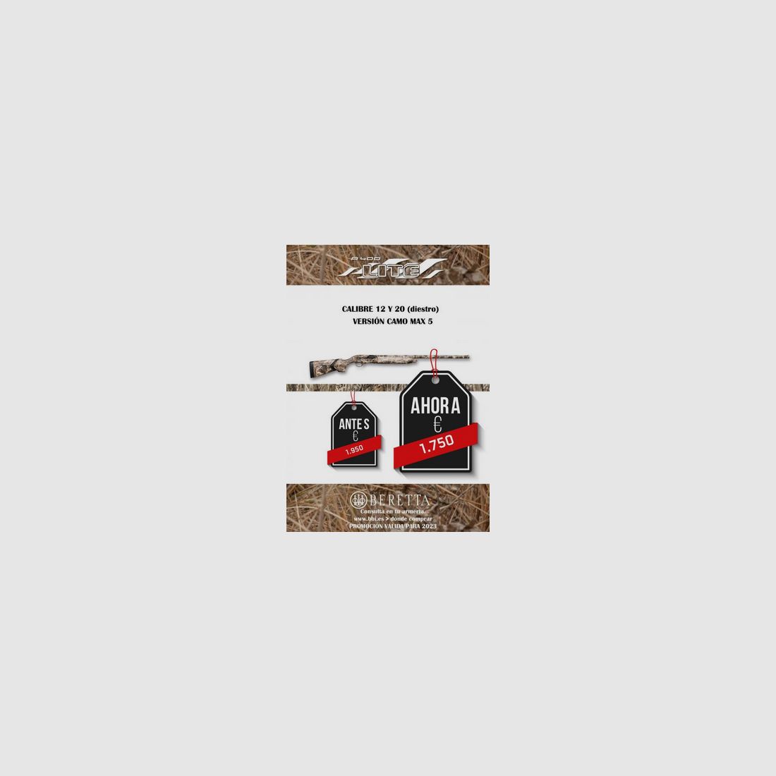 Beretta A400 Lite Camo Max5 2023 fusil, image 5 sur 5