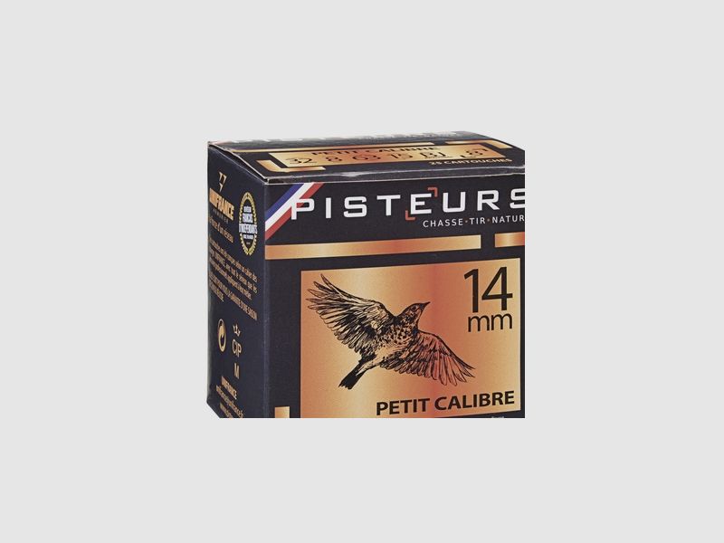 Patrone Pisteurs Klein Kaliber Kal. 14 mm / 63 mm Nr. 4 15 g Hülsenbündel 25
