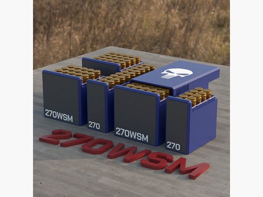 Filamelt Munitionsbox / Ammo Box .270 WSM – Patronenbox für 50 Schuss, Made in Germany