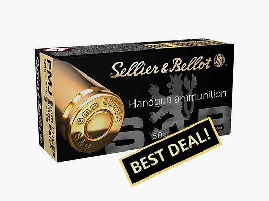 Sellier & Bellot 9 mm Luger Pełnopłaszczowy 8,0g/124grs.