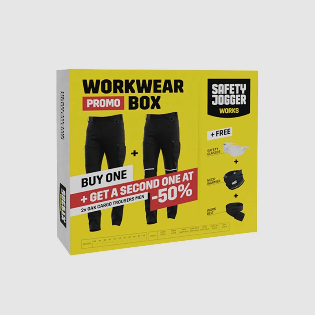 Pack 2 Pantalons Travail Oak Kaki/Noir Extensible 4 Sens, image 5 sur 13