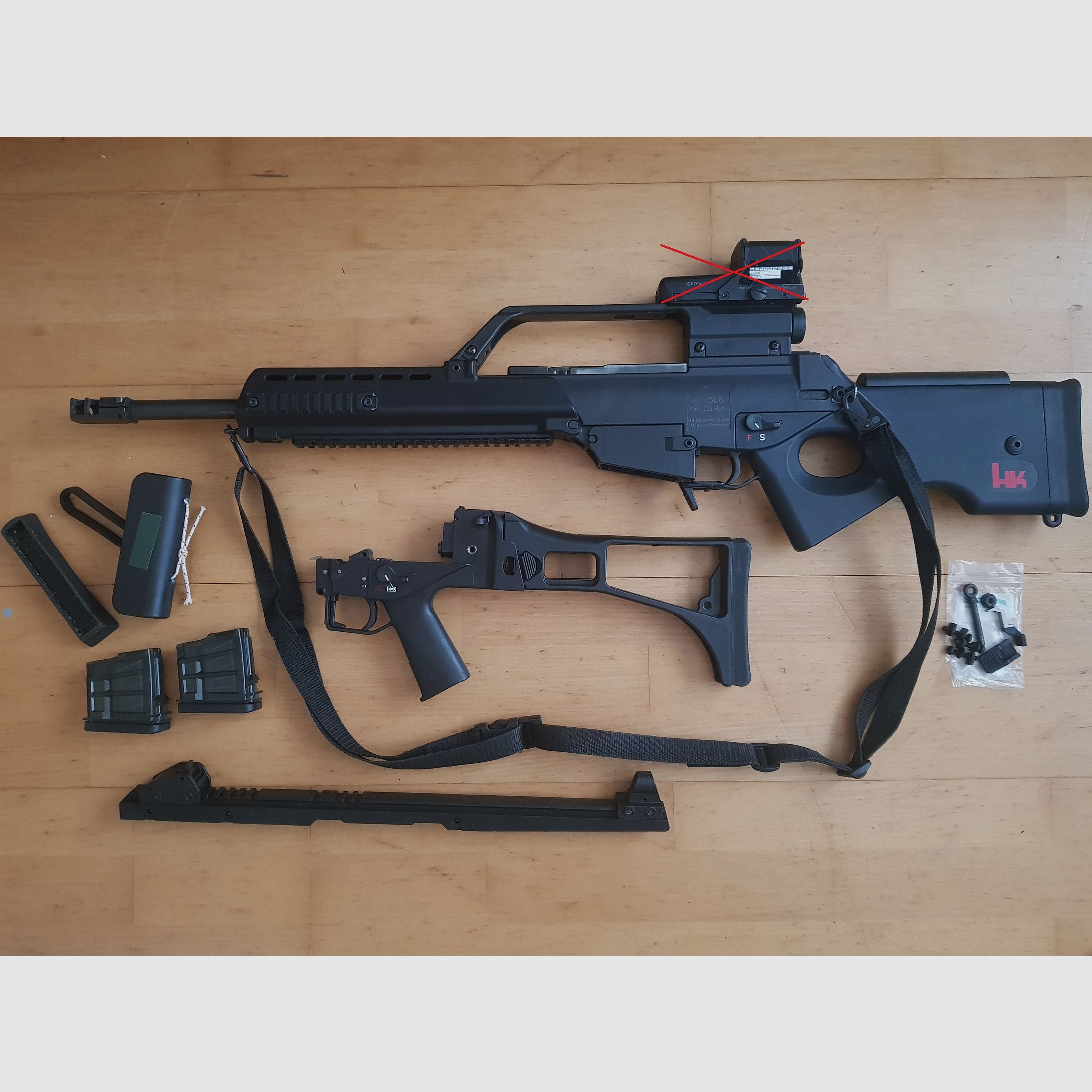 Heckler&Koch SL8 (civilian G36 clone, no HK 243) + accessories and magazines