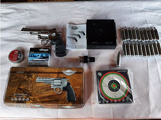 Luftdruckrevolver Legends S40 incl. Zubehör 