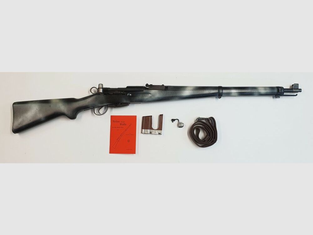 Waffenfabrik Bern Carabine à Verrou Suisse Schmidt Rubin K31 Calibre 7,5x55 Swiss Numéros Correspondants + Canon Hämmerli Match