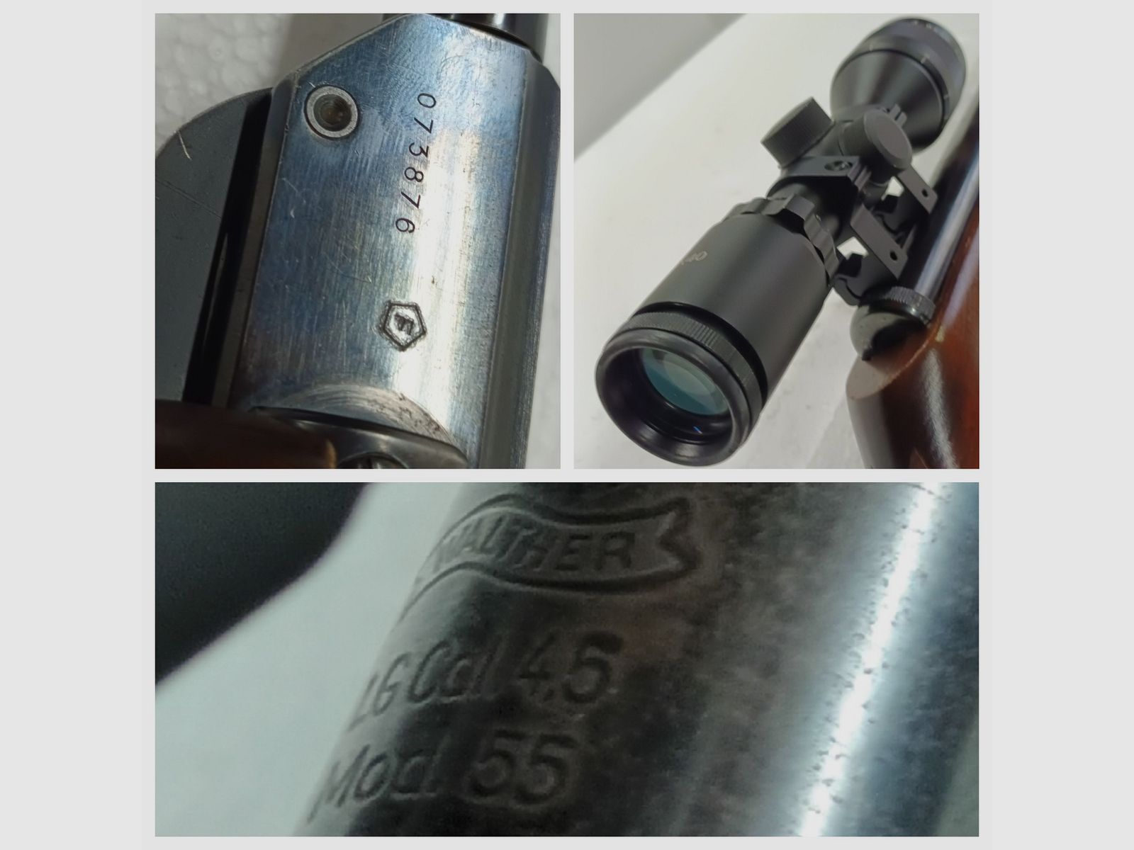 Walther LG55 luchtgeweer + geluiddemper + richtkijker 3-9x40 - TOP, afbeelding 7 van 7