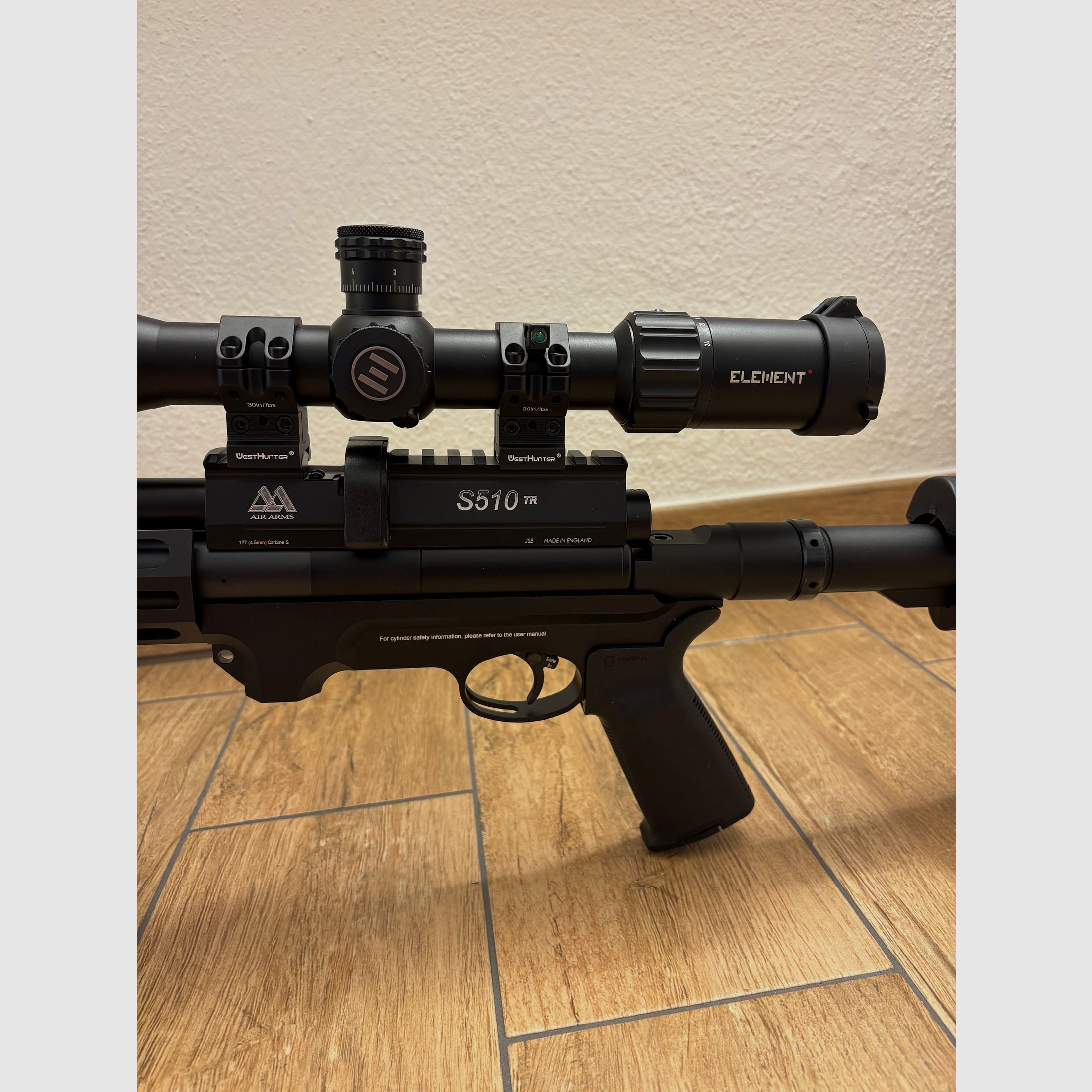 Air Arms S510TR Karabiner 4,5mm taktisch 1 mal benutzt