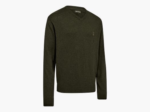 Deerhunter Harrington pull en tricot avec col en V pour homme Forest Ember Melange S