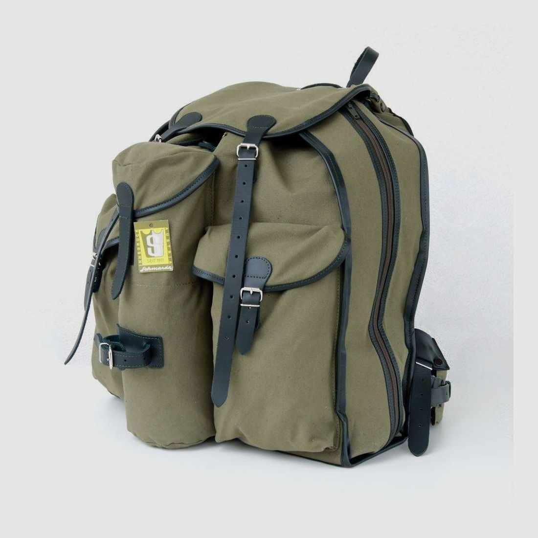 Spezial Jagdrucksack Leinen | 40L - Modell "Atlas", Grundausstattung + 1 Spektivtasche, grün, Bild 2 von 59