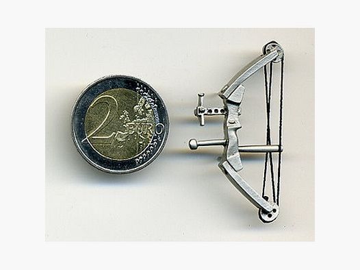 Spor-Bogen als Metall-Anstecker