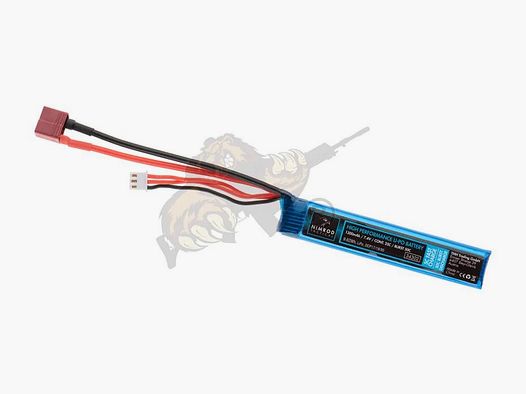 Nimrod Airsoft Lipo 7.4V 1300mAh 25C Buffer Tube Type - T-Plug