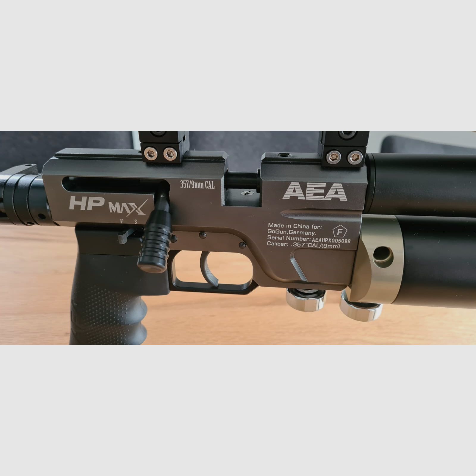 AEA HPMax MK1 9mm (.357) F-Version | HUGE premium complete set incl. Element Optics, compressor, FX Chrony and much more