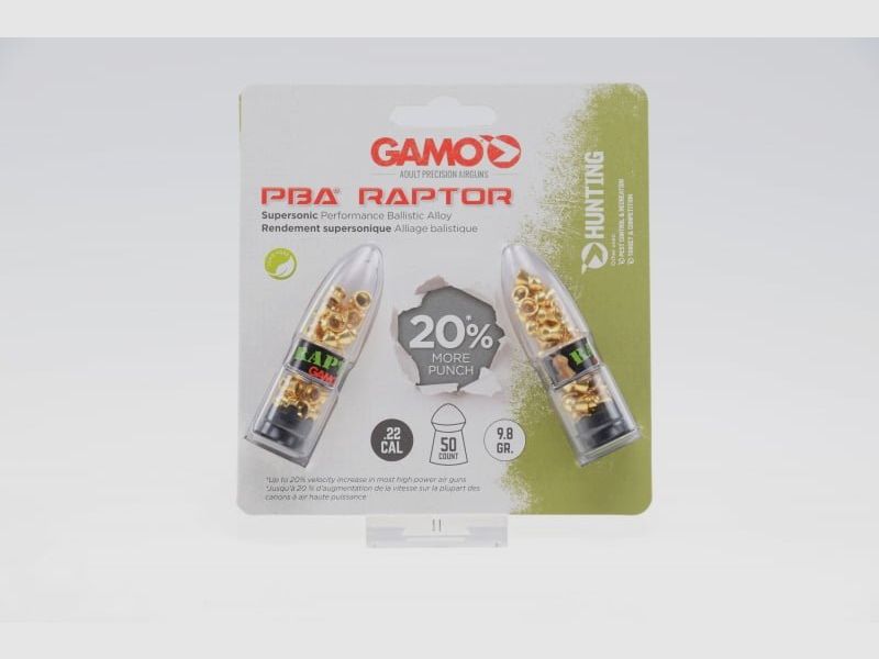 Gamo PBA Raptor 5,5 mm plombs pour carabine à air comprimé, image 2 sur 2