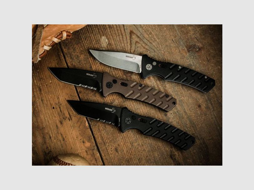 Böker Plus Strike Droppoint cuchillo automático, imagen 13 de 14