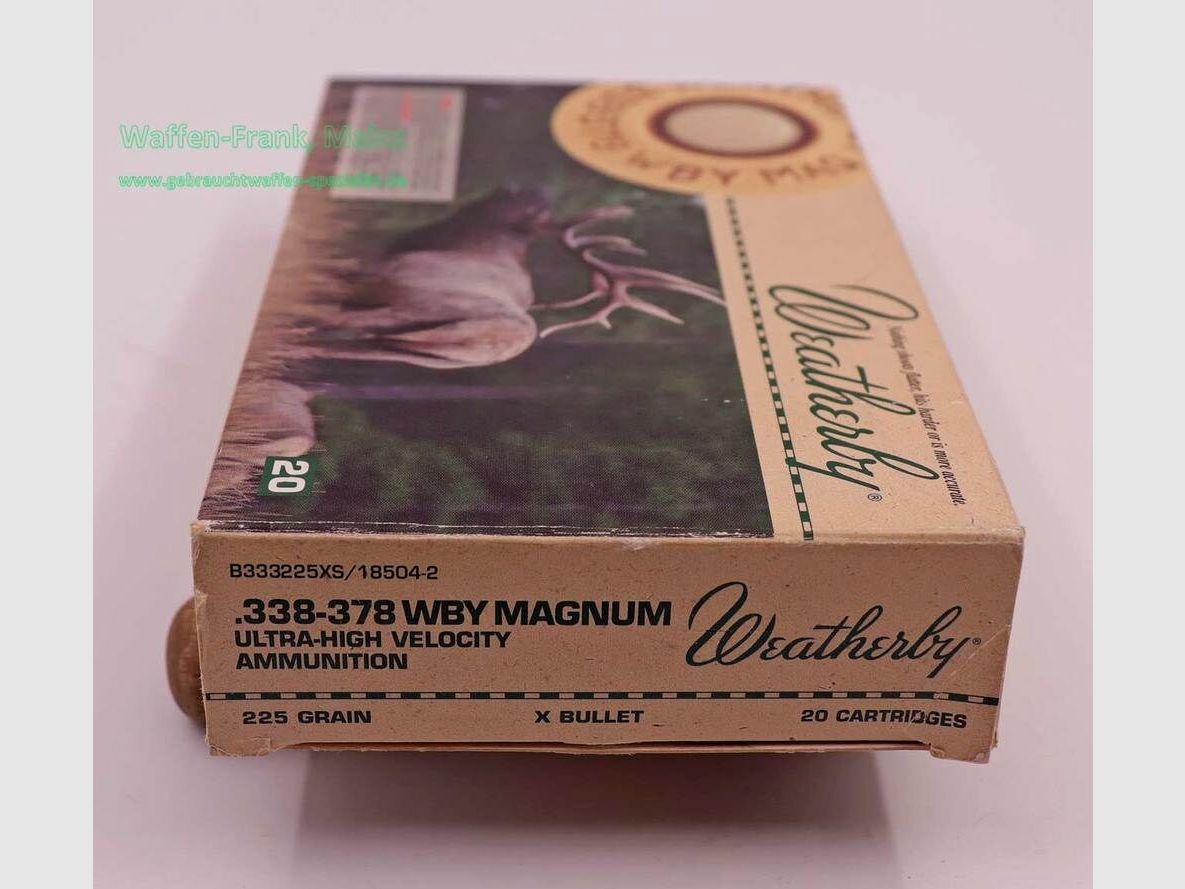 Weatherby - USA Büchsenpatronen .338-378WBY.Mag