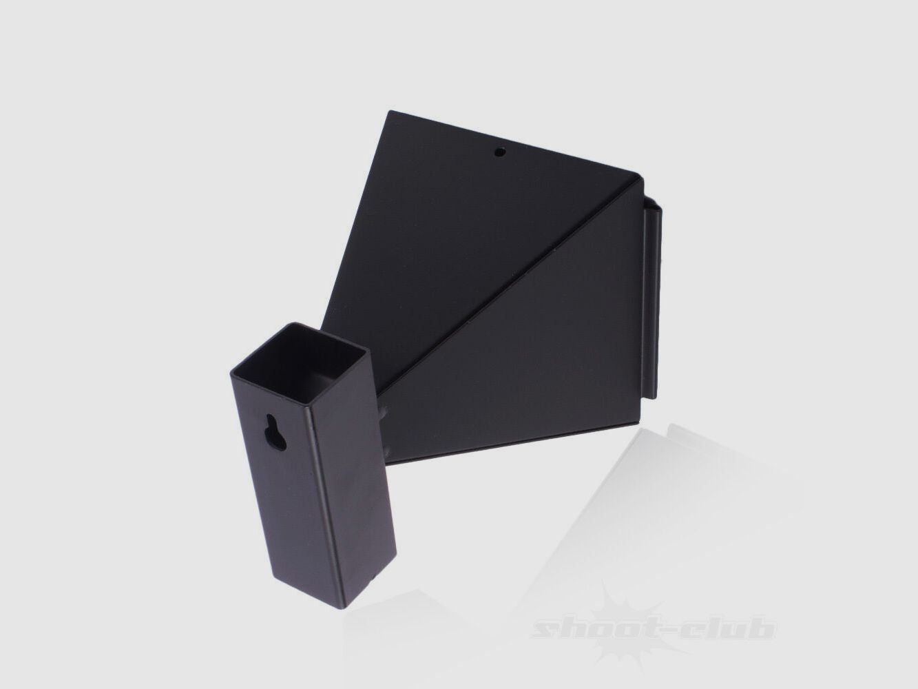 shoXx Trichter Kugelfang aus Stahl 14x14cm, schwarz