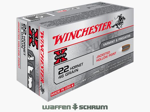 Winchester Hohlspitz 3,0g - 46gr. .22Hornet