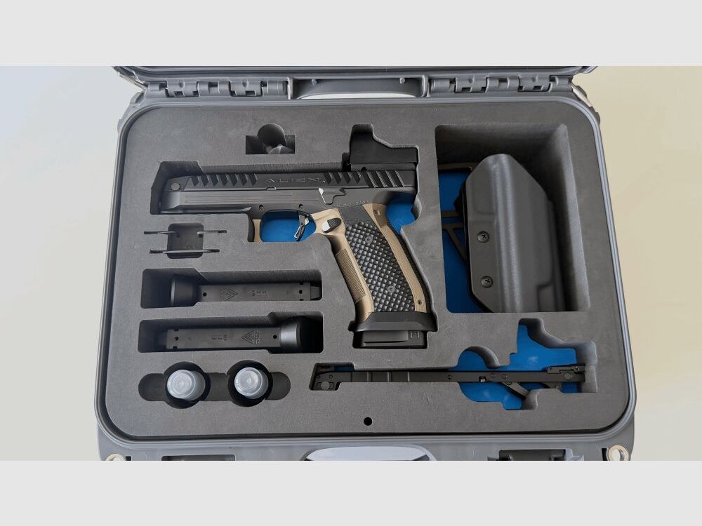 LAUGO ARMS Alien 9x19 Zestaw Full Kit z gwintowaną lufą Czarny / Zielony 9mmLuger