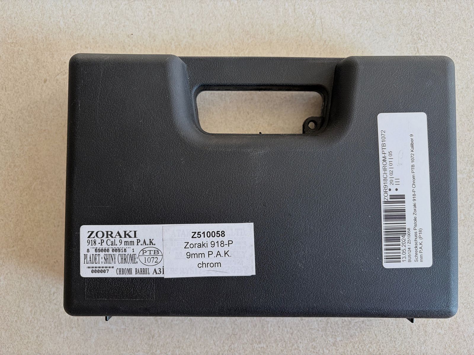 Zoraki 918-P Chrome | New | OVP | 9 mm P.A.K. | PTB 1072