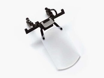 Gehmann Abdeckscheibe weiß für normale Brille 30mm breit