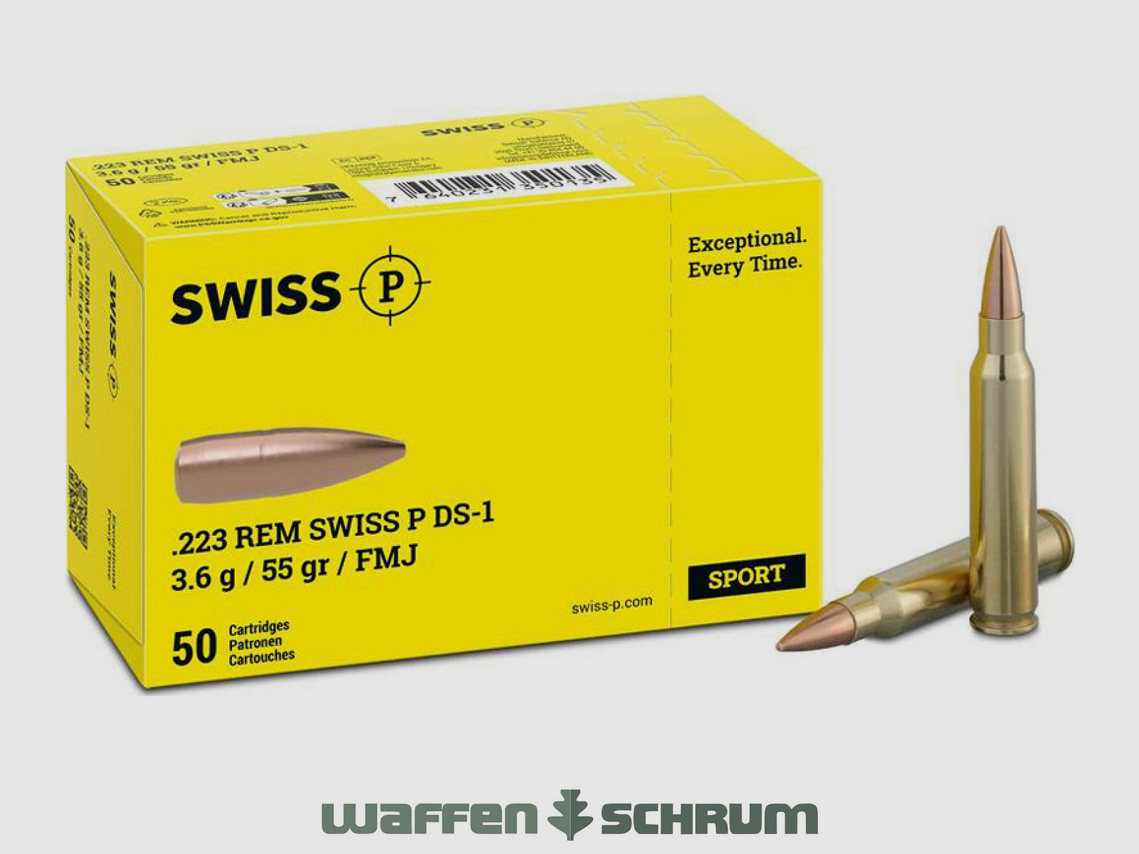 SwissP DS-1 3,6g - 55gr .223Rem
