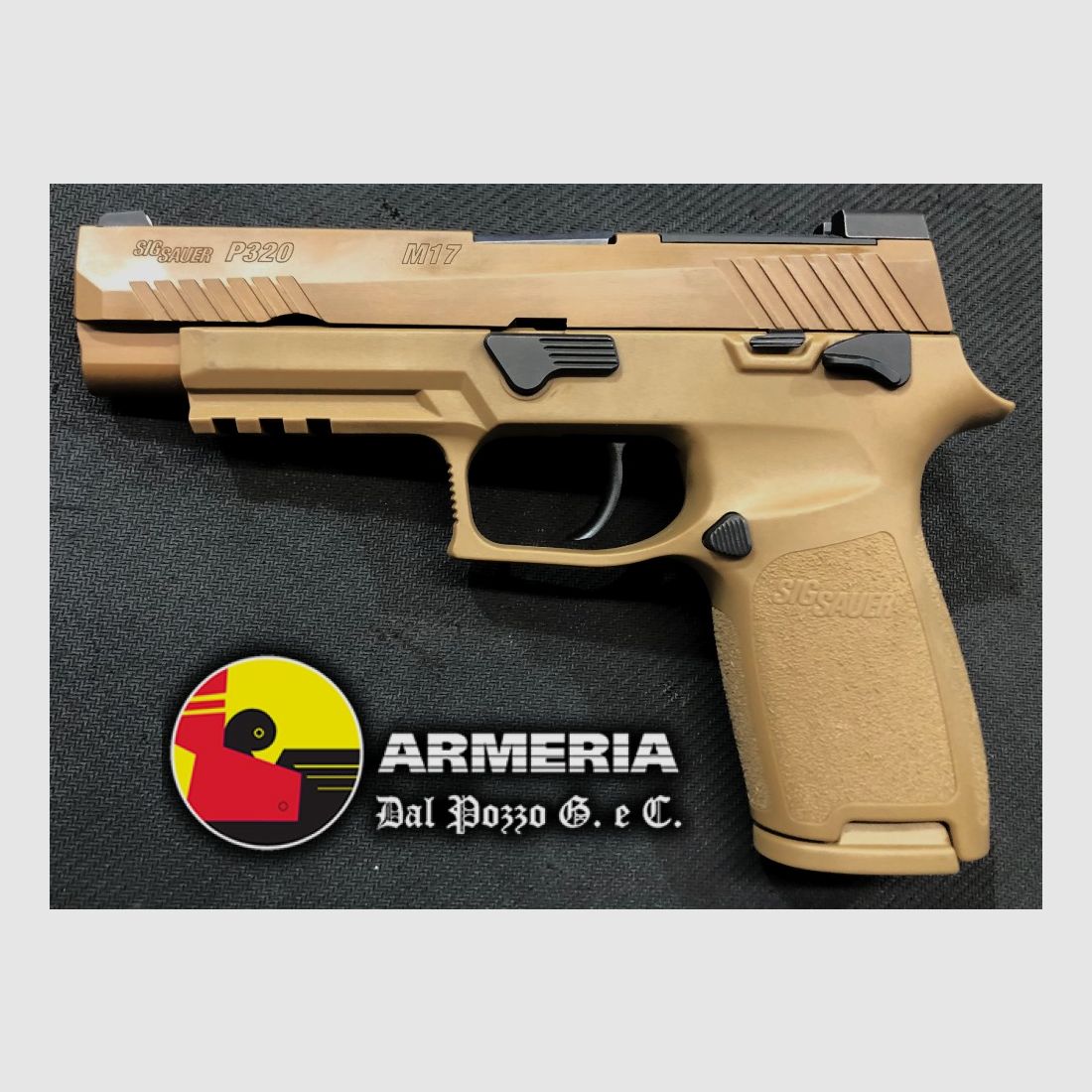 SIG SAUER P320 M17 9 LUGER 4,7″ CONTRASTE FDE, image 2 sur 2