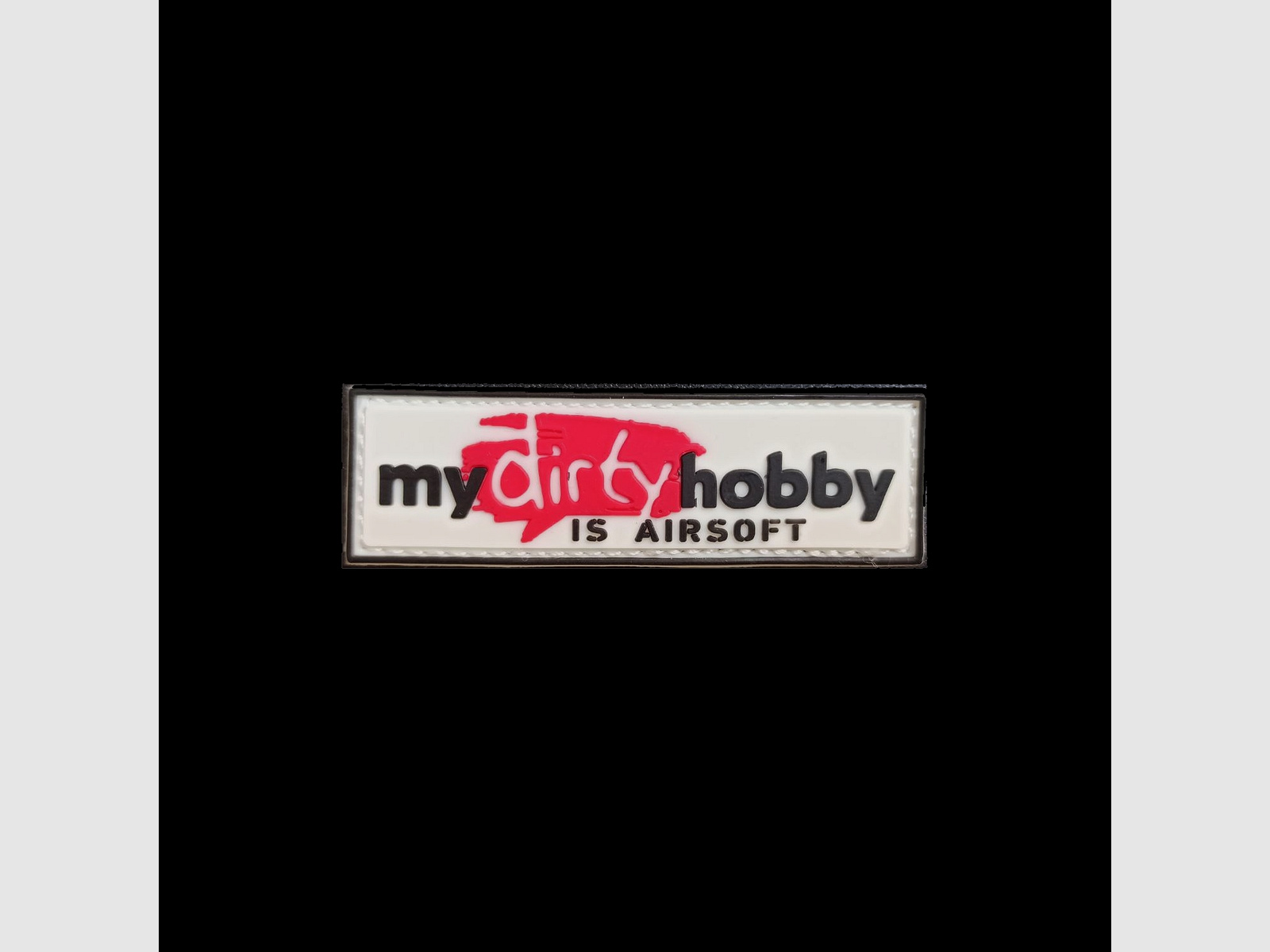 Airsoft is een 'Vies Hobby' - Patch (Wit)