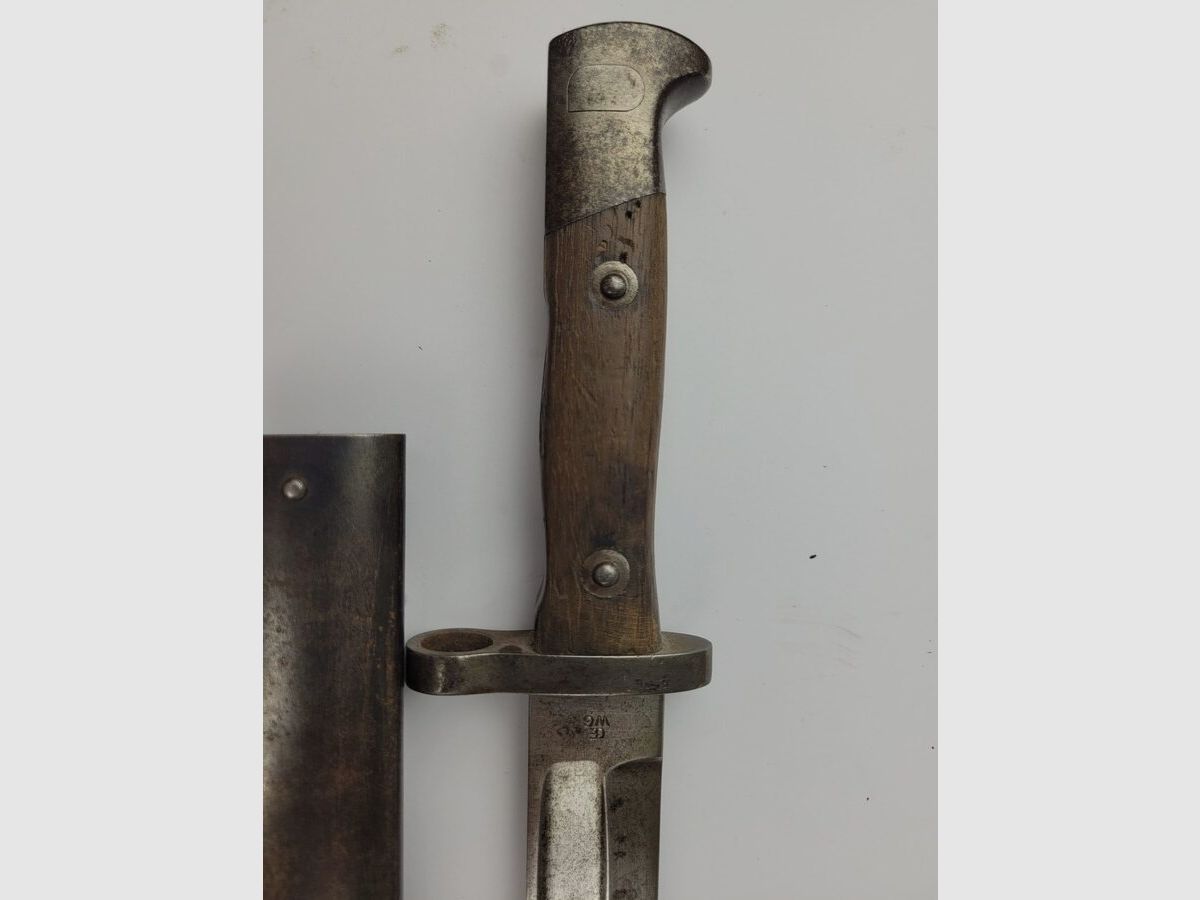 Seltene rumänische Bajonett Modell 1893 – Herstellung OEWG Österreich – Krieg 1914-1918 – TBE, Bild 10 von 11