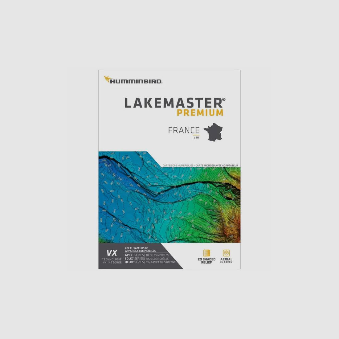 Detaillierte Karte Humminbird Lake Master Frankreich V1.0, Bild 2 von 5