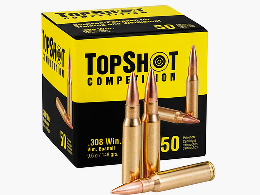 TopShot Comp. .308Win. FMJ BT 148gr – 50er