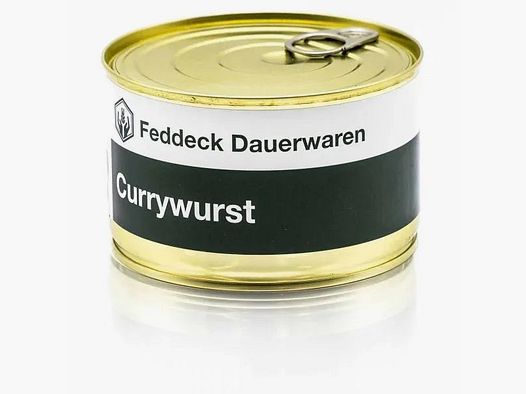 Feddeck Dauerwaren Fertiggericht Dose Currywurst 400g
