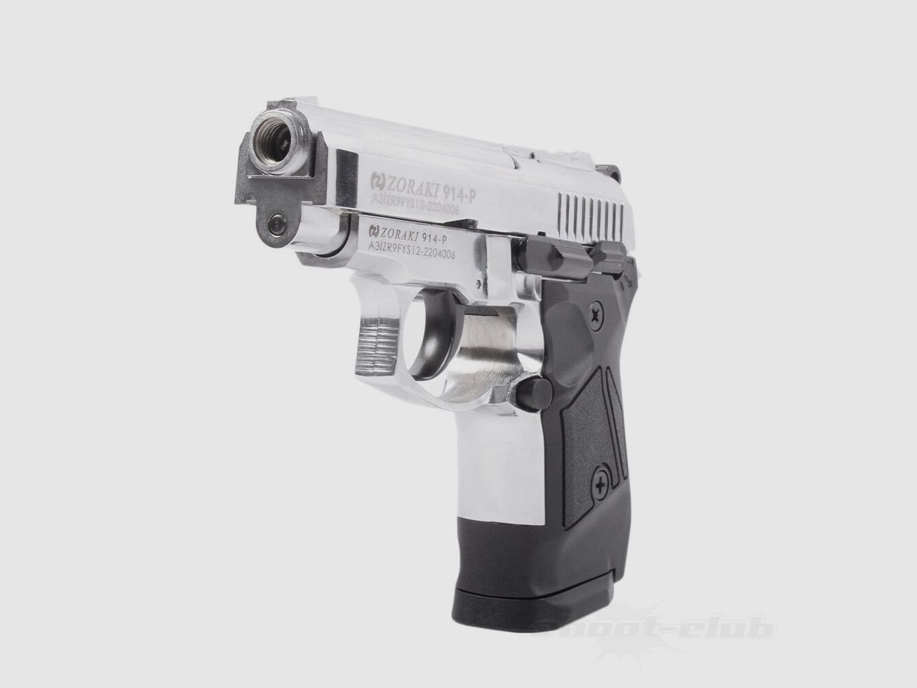 Zoraki 914-P blank pistol chrome 9mm P.A.K.