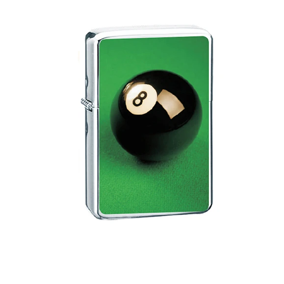 Briquet à essence TASMAN – boule de billard noire
