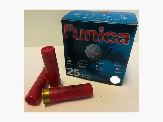 EUROCOMM MUNITIE – Hagelpatronen – UNICA 18GR Lood Nr. 10