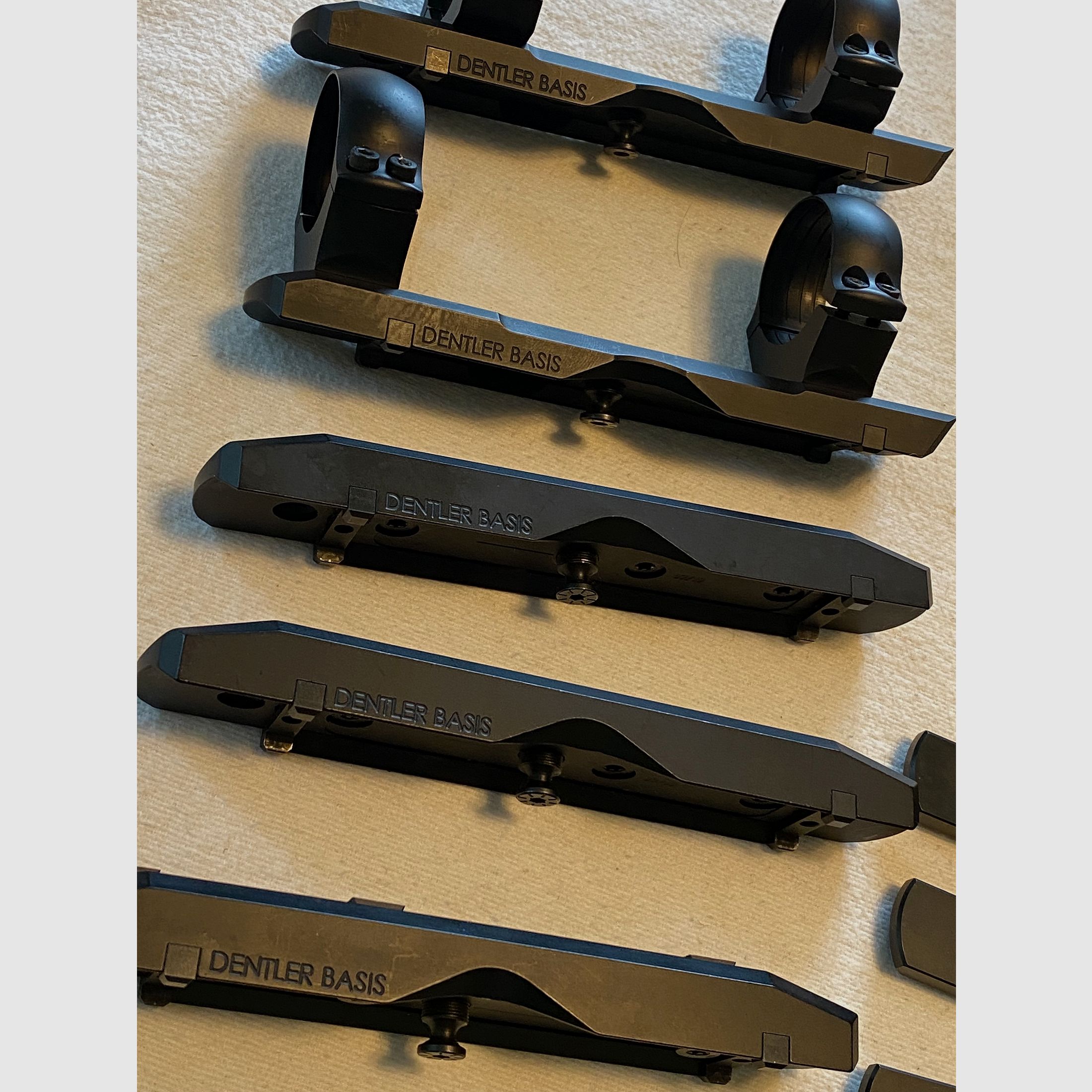 Rail de montaje Dentler, Blaser, Zeiss, Blaser R 8, Klemm, Prisma, montaje, etc.